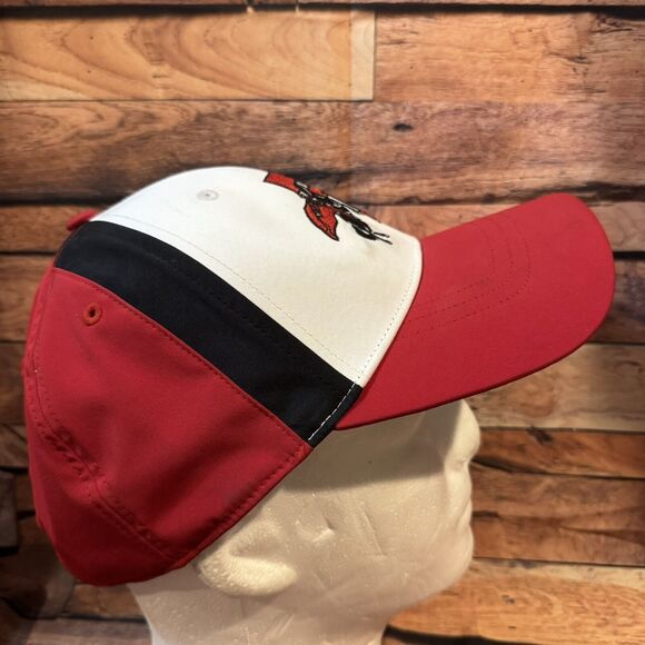 Adidas Texas Tech Red Raiders Hat Adjustable Strapback Cap Masked Rider Double T - Picture 3 of 8